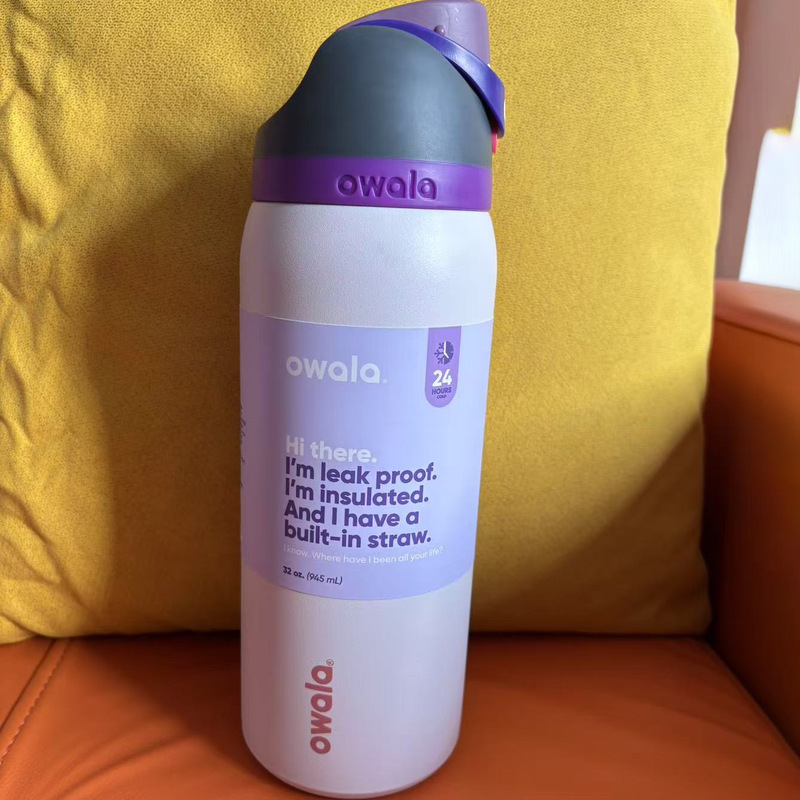 Owala 越境新製品 owala フルーツカップ屋外ポータブル真空断熱カップ 304 ステンレス鋼スポーツウォーターボトル|undefined