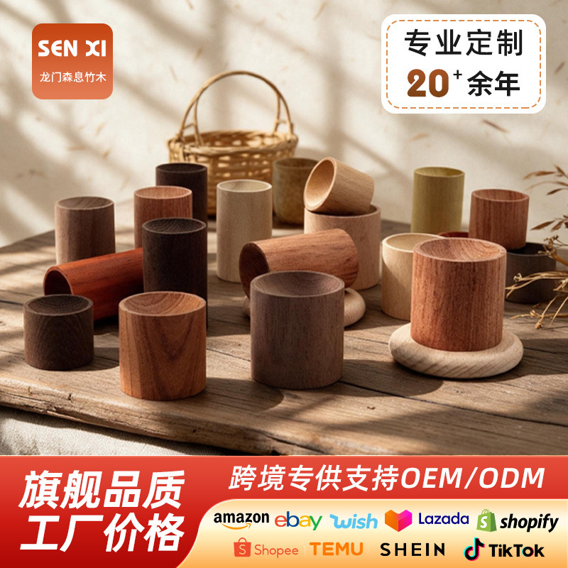 Creative cylindrical diffuser wood wholesale, unique and personalized home office desktop decoration paired with essential oil diffuser wood