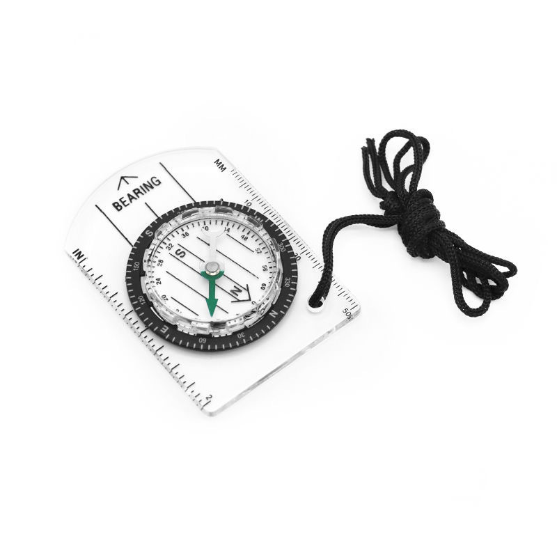 荒野求生户外装备专业多功能指南针指北针地图比例尺刻度尺罗盘
