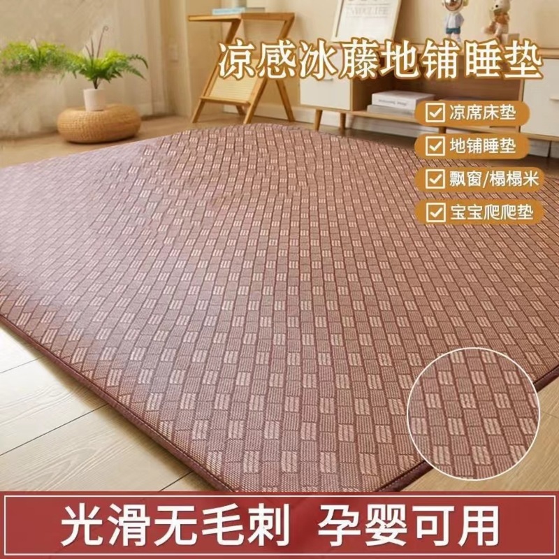 冷たい席の客間の日本式の藤の席のマットは厚いじゅうたんのベランダのベッドの辺の畳のマットを敷きます。|undefined