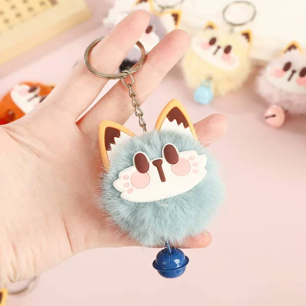 Cartoon Plush Cat Keychain Student Bag Clothing Decoration Keychain Cute Doll Doll Pendant Accessories