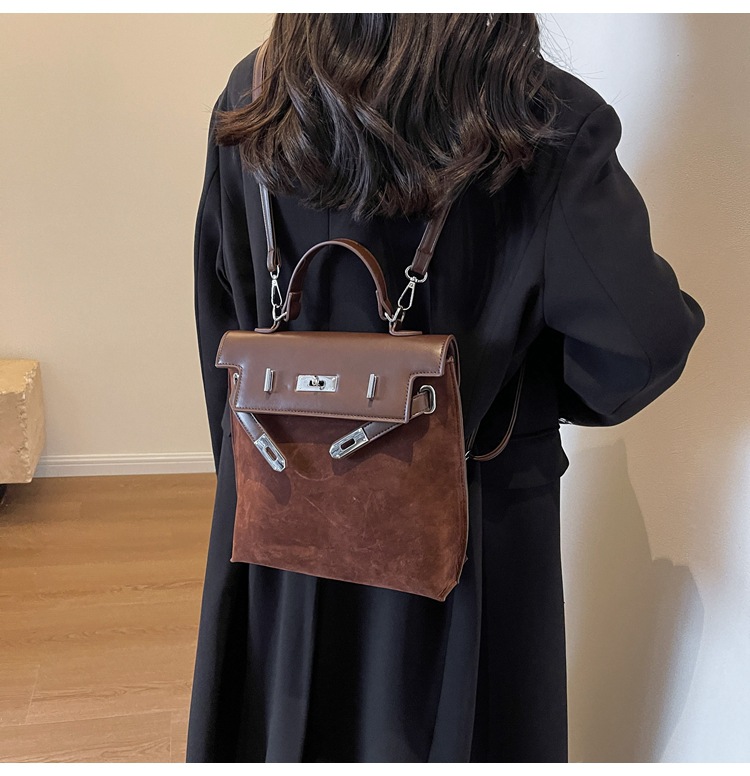 Eleganter Damen Pendler Rucksack Retro Henkeltasche Großer Stil_voghion.com