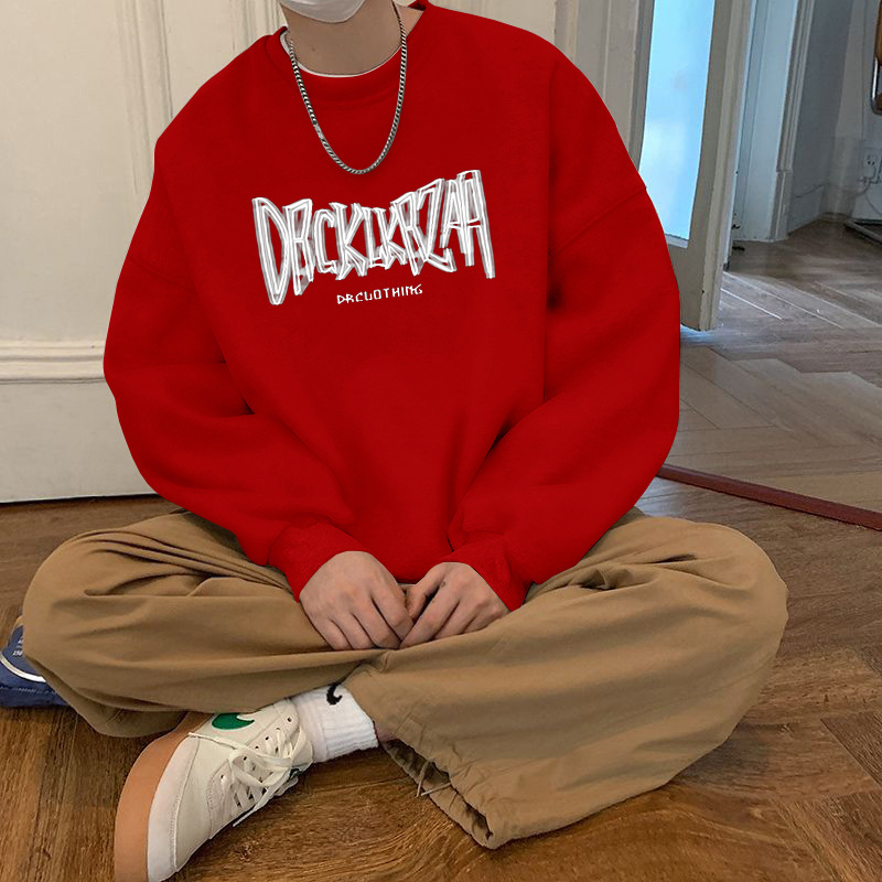 빅 레드 라운드넥 스웨트셔츠 레귤러 스타일-2350 [GL]