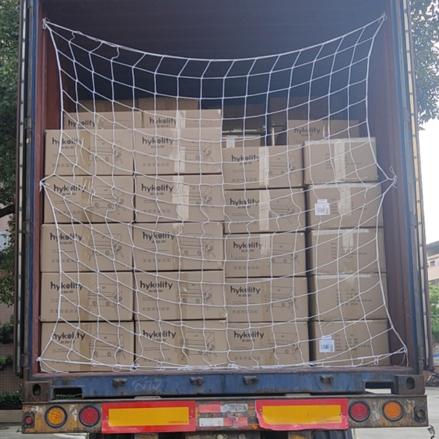 永牌绳网源头厂供应集装箱尾部挡网 货柜门挡网 箱门挂网 防倒网