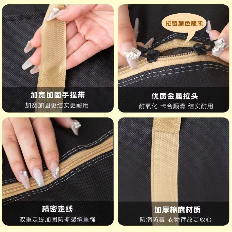 无纺布搬家袋旅行大容量防水行李袋家用棉被衣物收纳袋手提打包袋|undefined