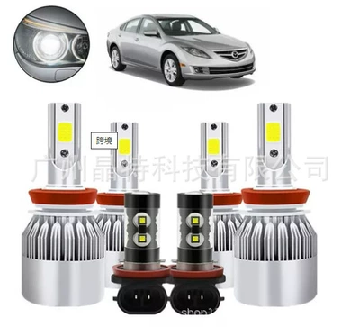 Cross-border hot sale led Ön faralar - c6-silver-6-pack-h11h11h11