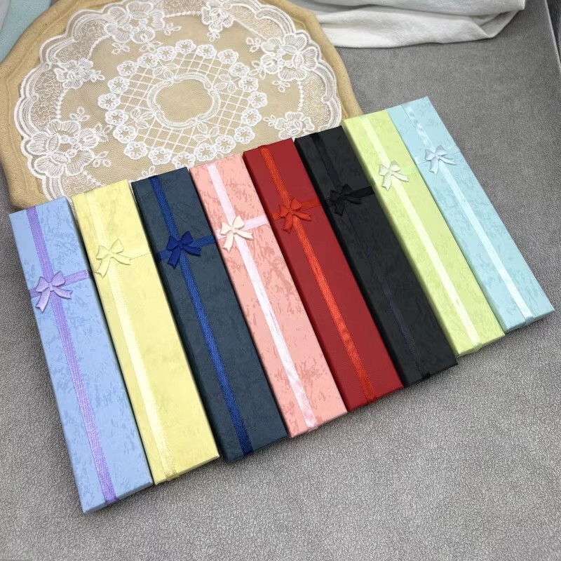 Manufacturer Gift Box Carton Paper/Cardboard Carton Long Box Necklace Box Jewelry Box Gift Box Wholesale