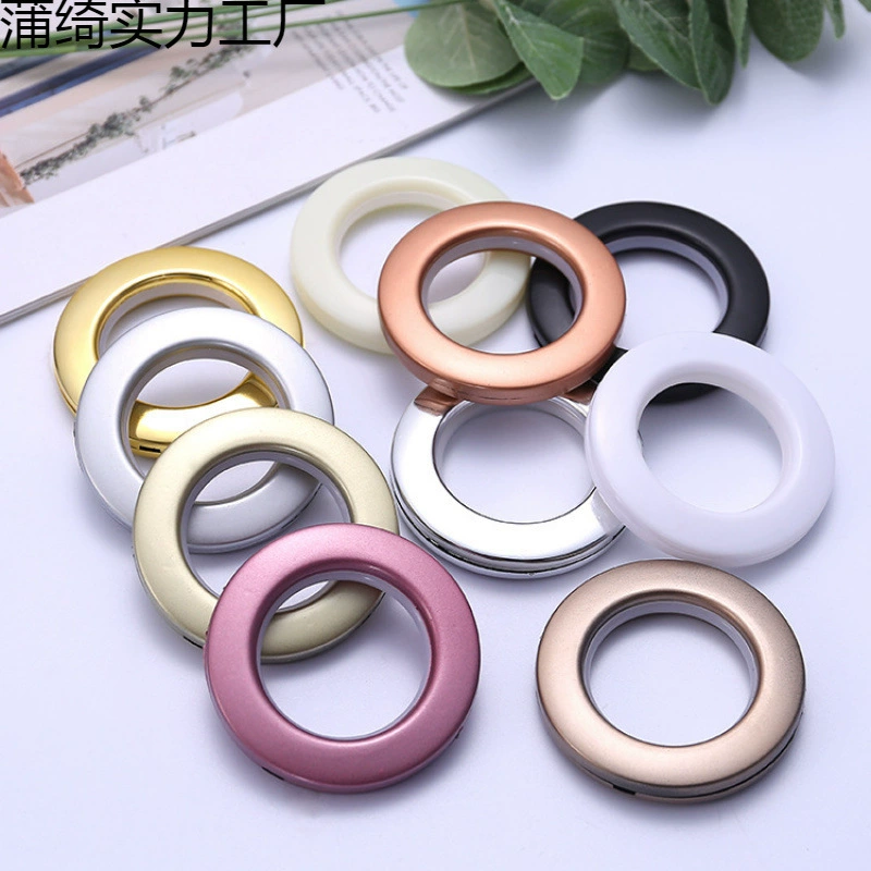 Foreign trade direct supply creative perforated curtain buckle flat roman ring multi-color accessories roman ring
