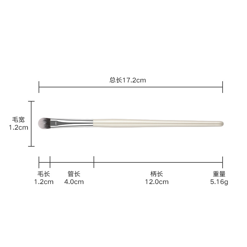 Venta al por mayor de fábrica 5 juegos de pinceles de maquillaje de ojos Sombra de ojos, sombra de nariz, manchas, corrector, herramientas de belleza, pinceles de maquillaje de cabello suave