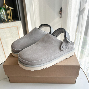In-Stock Ug2024 New Women's Closed-Toe Slippers Venus Kroger Shoes Thick-Soled Birkenstock Casual Cross-Border Couple Shoes
