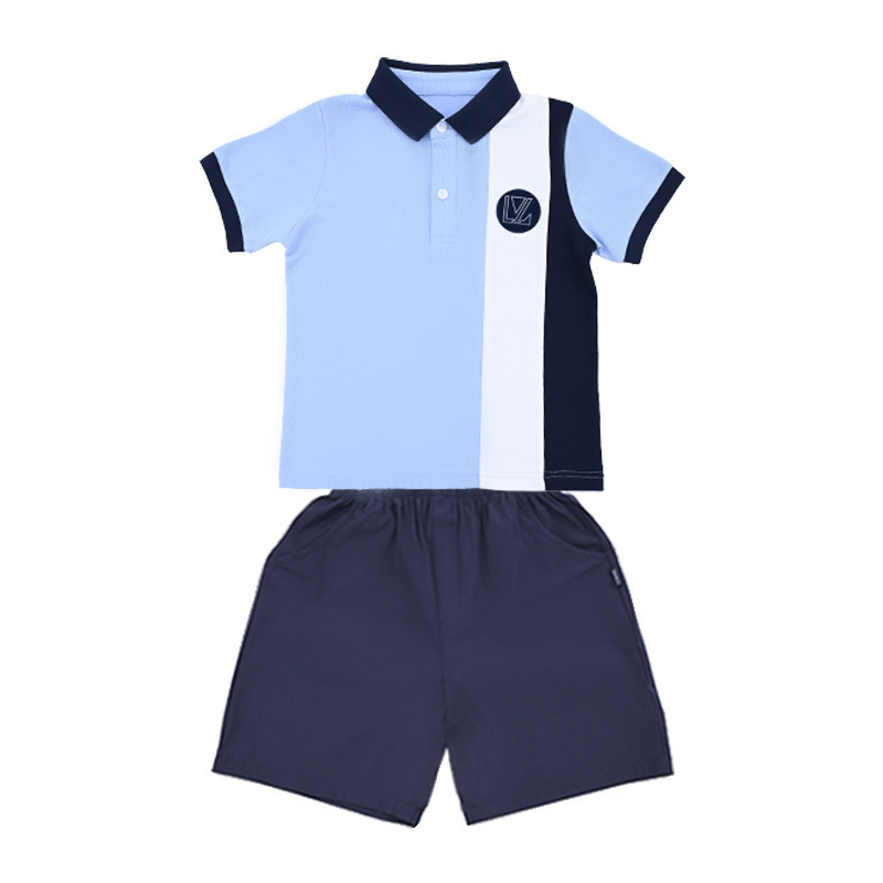 瀾洋貝服飾小学生半袖クラス服夏高校学生制服夏服セット先生綿bt61|undefined