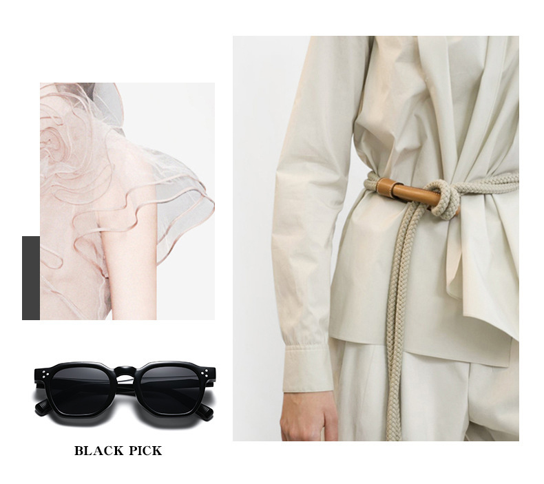 Jett 5169 new round frame mi nail glasses high-grade fashion sunglasses European and American cross-border sunglasses_voghion.com