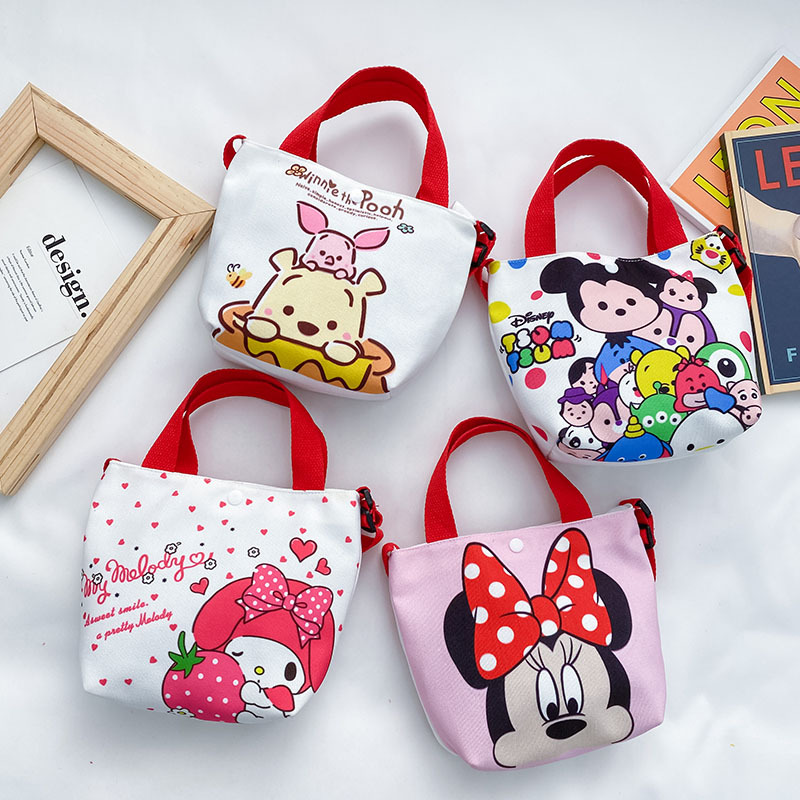 2021夏季新款兒童帆布手提包漫畫卡通小孩子包包伴手禮開業禮品包
