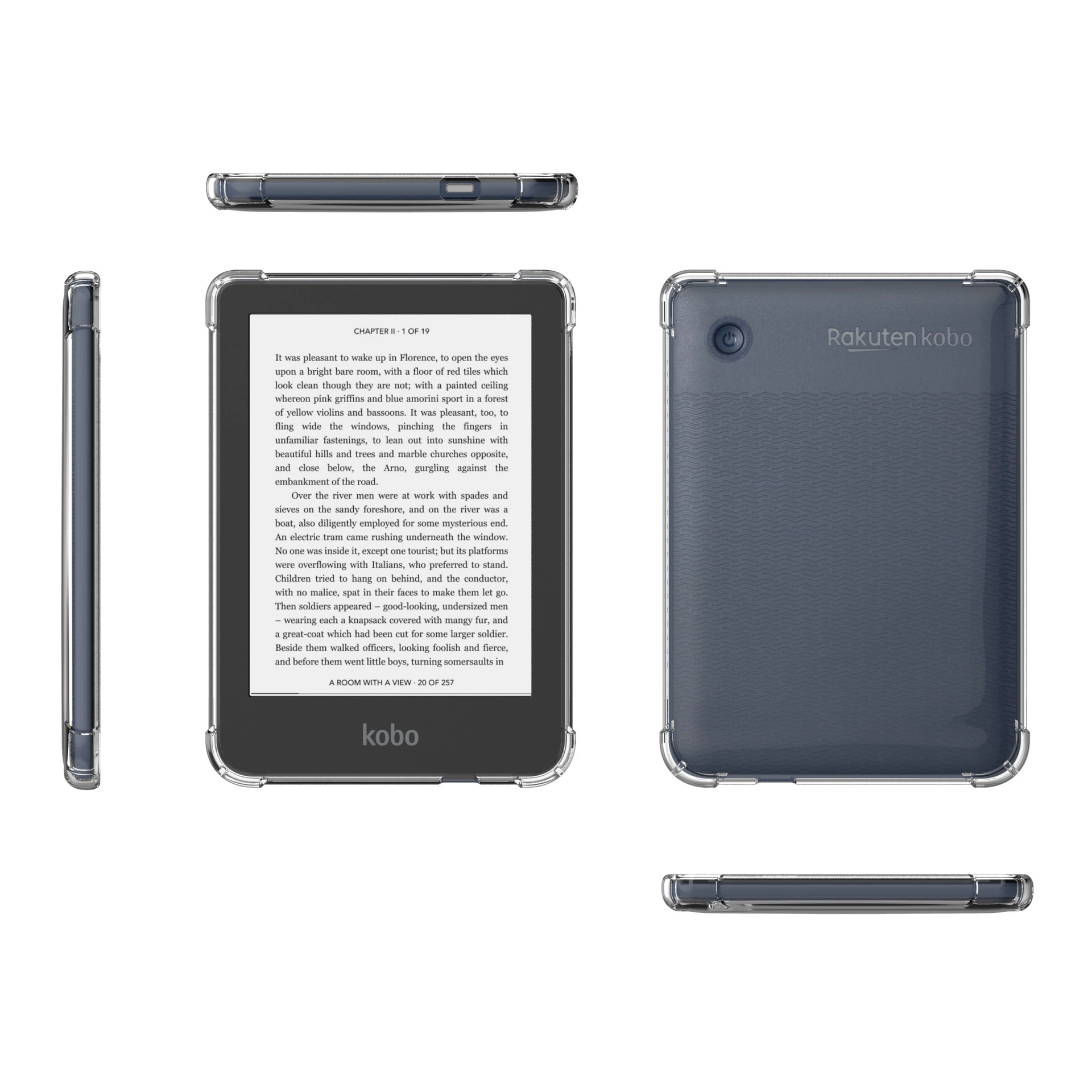 Подходит для Tolino Vision 6 e-book защитный чехол Цвет2024Shine 5 всесторонний подушек безопасности 6 дюймов