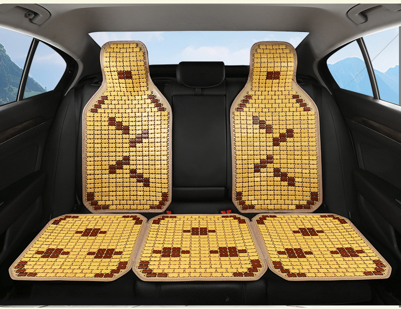 Cross-Border Supply of Car Bamboo Seat Cushions, Single-Piece Bamboo Cooling Mats, Ice Mats, Rear Seat Ventilation, Suitable for Long Sitting, Universal for All Seasons