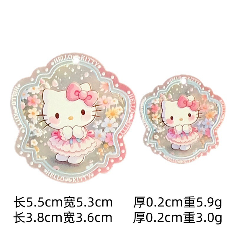 新款吊孔双面印花片片吊坠diy手工饰品手机钥匙包链挂件饰品材料|undefined