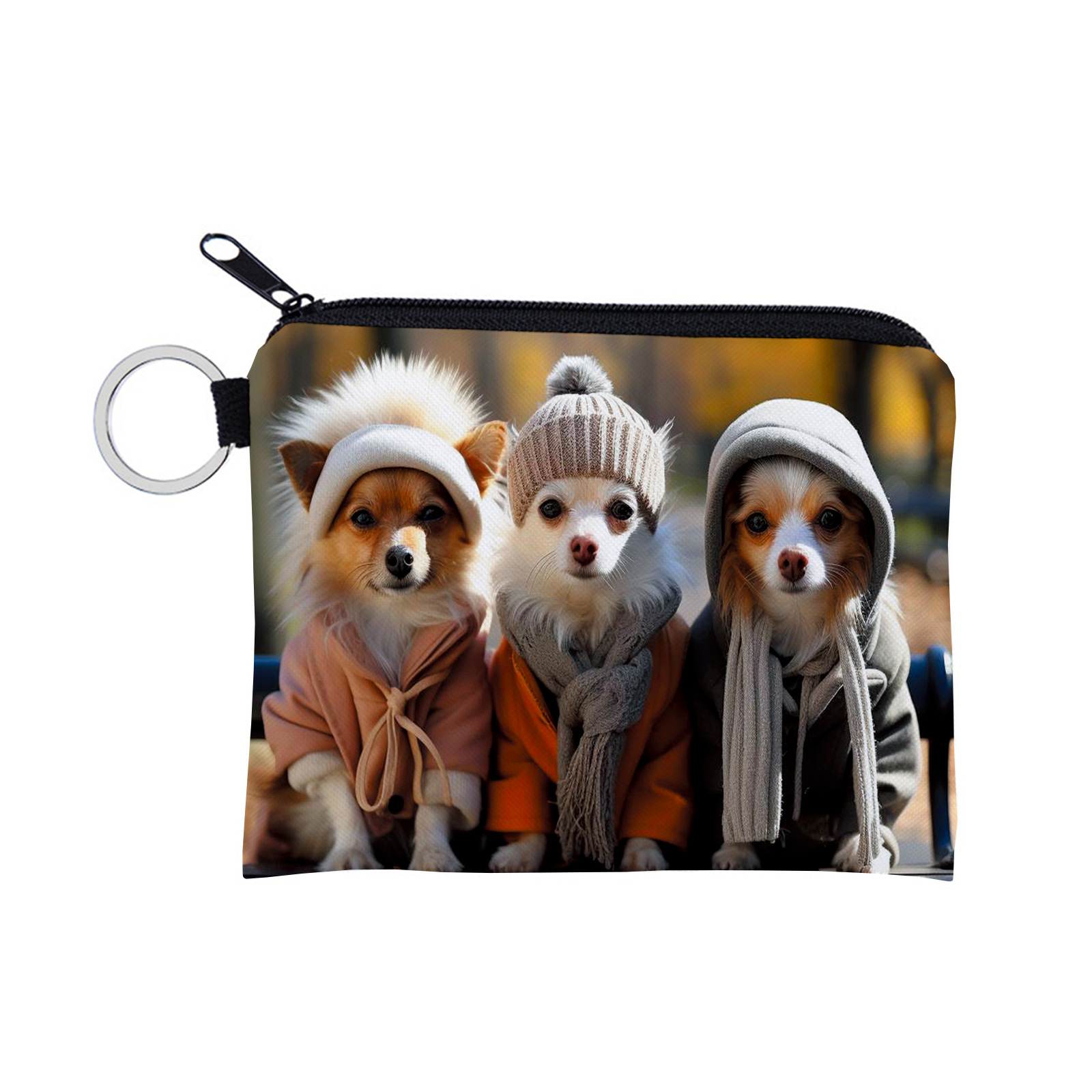 15g Weight Zipper Closure Type Coin Purse Bags Type Casual, Daily Occasion Polyester Material Animal, Cartoon Pattern All Seasons Season Unisex Gender Casual, Cute Style Square Shape Unisex Animal Cartoon Polyester Zipper Coin Purses 6