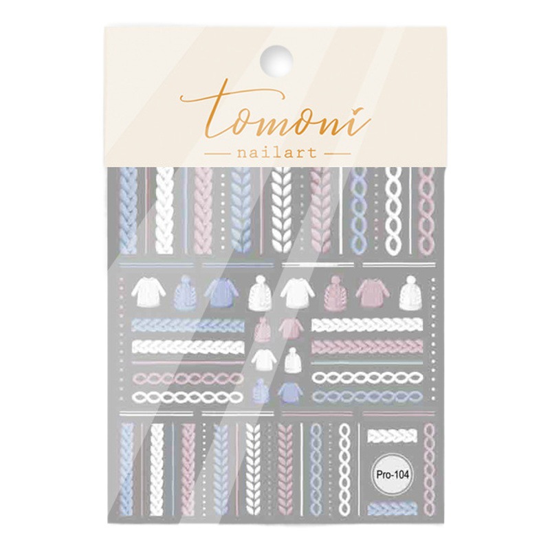 Otoño e Invierno popular realzado suéter 2022 nuevo uñas pegatinas patrón decorativo Navidad Snowflake copo de dibujos animados lindo