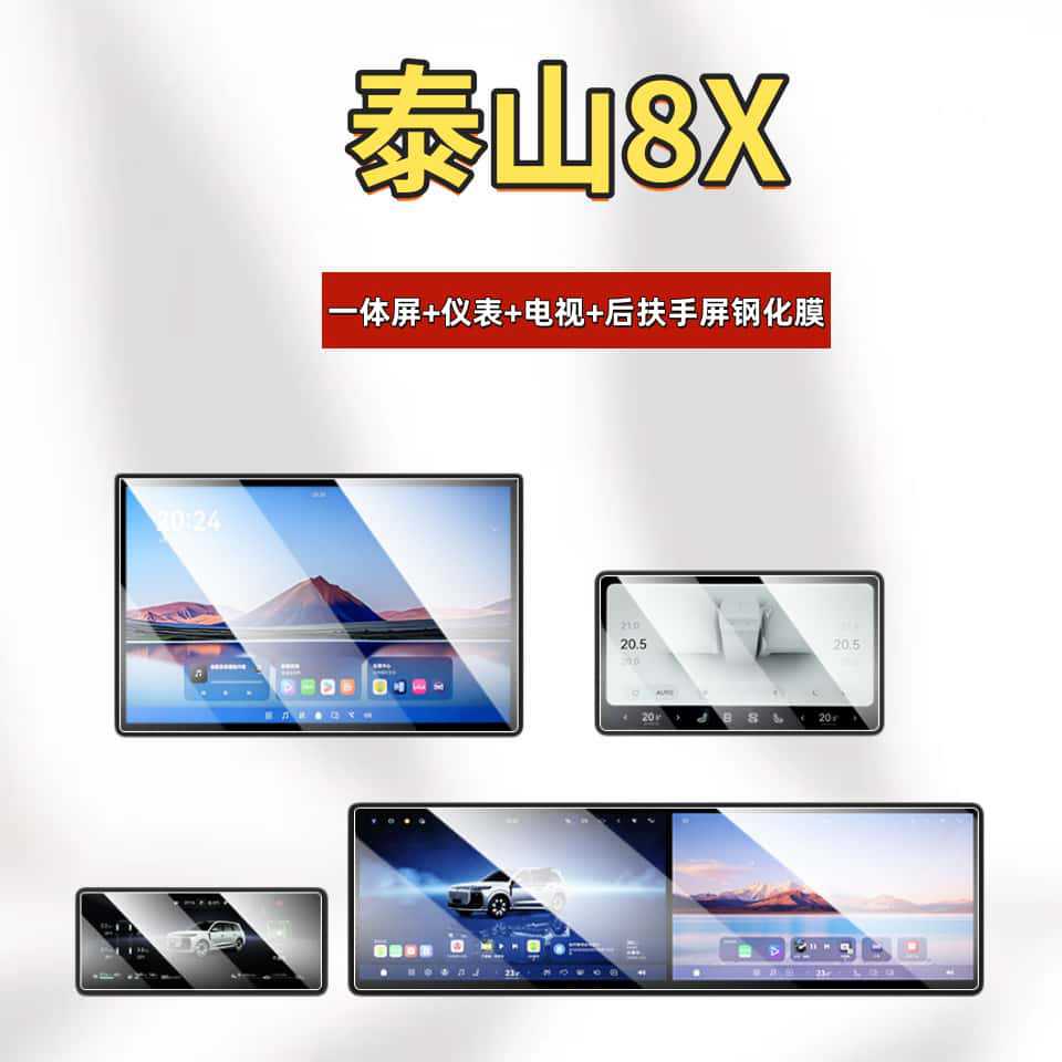 Suitable for Lantu Taishan X8 Screen Tempered Film, Central Control Navigation Instrument, Tv Armrest Film, Interior Accessories