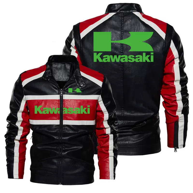Kawasaki, куртка, осенний тёплый гоночный дизайн, коллекция 2023