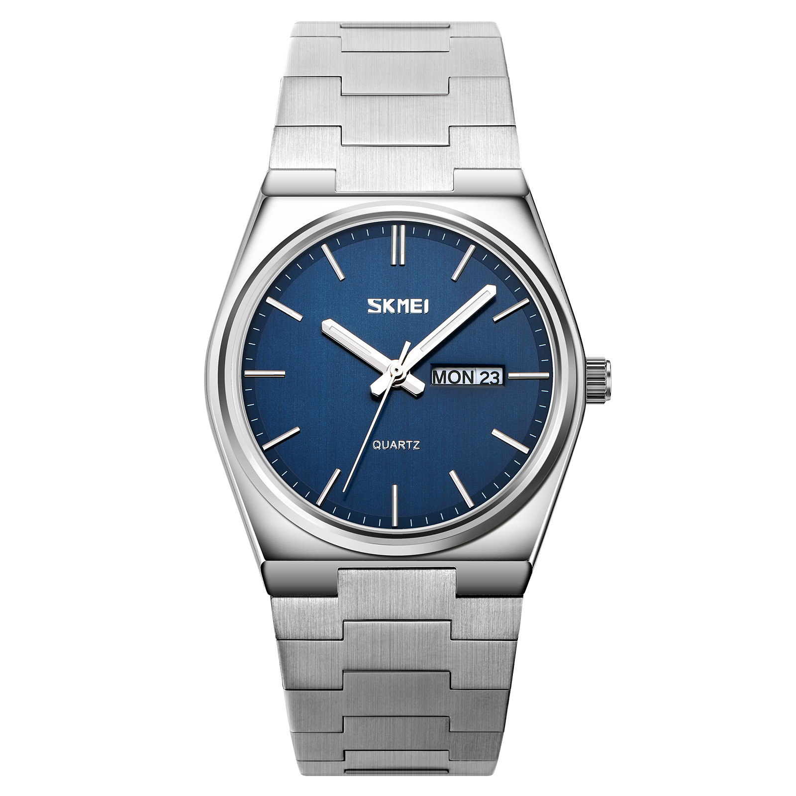 Reloj de cuarzo impermeable de alta calidad, simple reloj de acero sólido, reloj de hombre al por mayor.