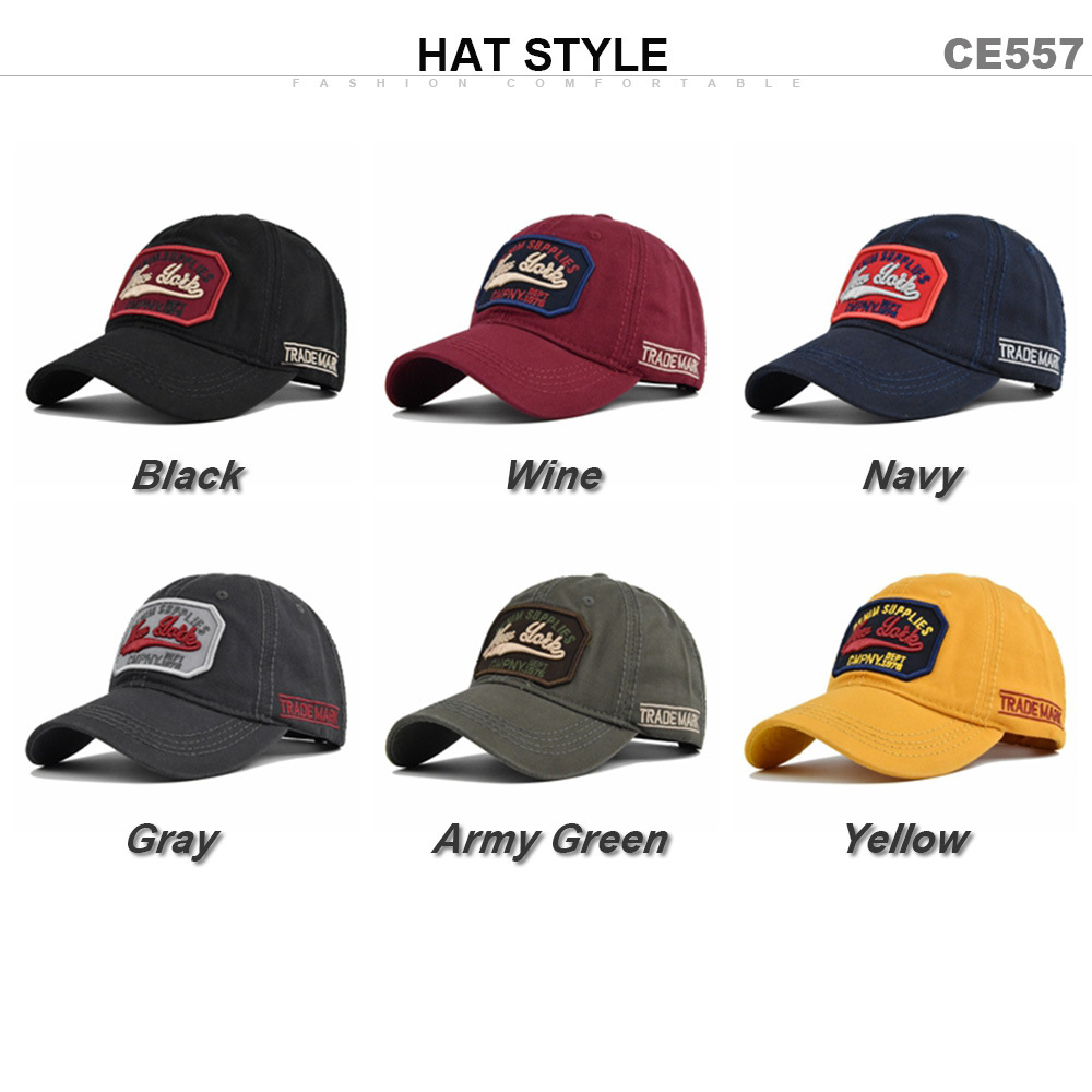 Baseballmütze mit 3D-Stickerei und Entenzunge, New York Washed, für Herren und Damen_voghion.com