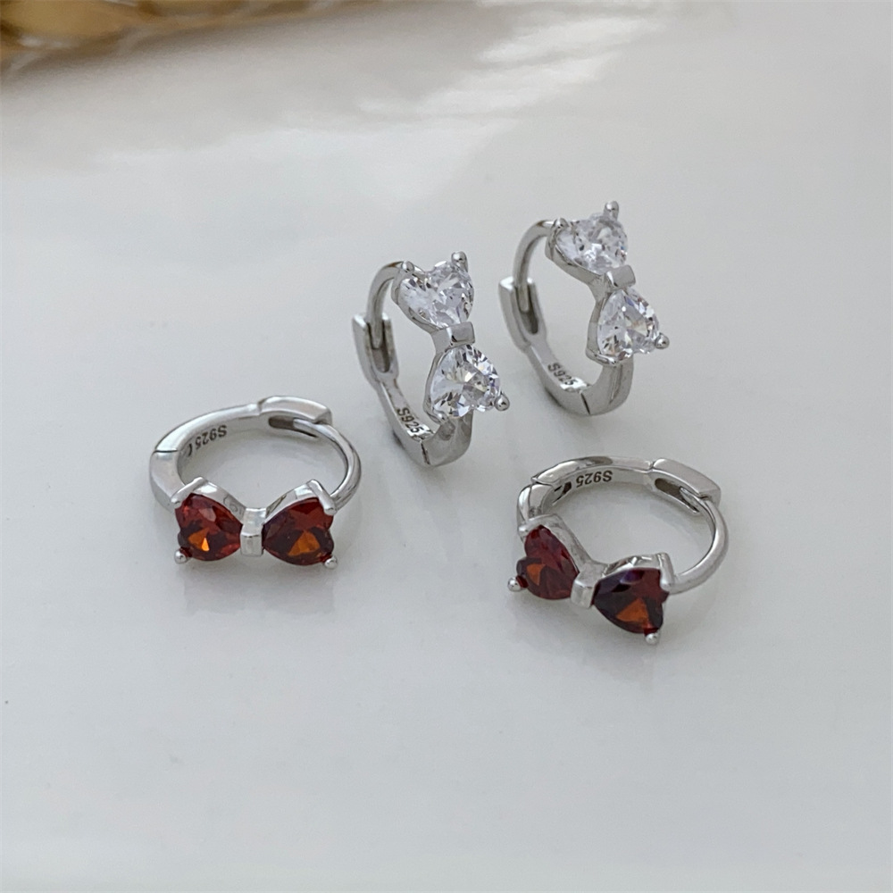 4g Weight 925 Sterling Silver Ear Needle Material White Gold Plated, Gold Plated Plating Material Zircon Inlay Material Earrings Classification 1 Pair Quantity Holiday, Daily Occasion 925 Sterling Silver Material Bow Knot Pattern Women's Gender Inlay Design Sweet, Simple Style Style 1 Pair White Gold Plated Gold Plated 925 Sterling Silver Zircon Bow Knot Earrings 9