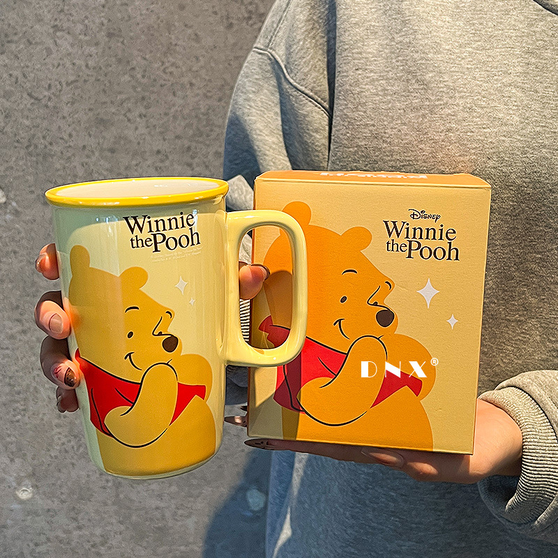 Taza de café Stitch Taza de leche de cerámica de alto valor Taza de leche para niñas lindo y creativo regalo de cumpleaños