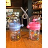 whale Water spray glass fountain children Straw style lovely Creative network Portable PC Plastic cup