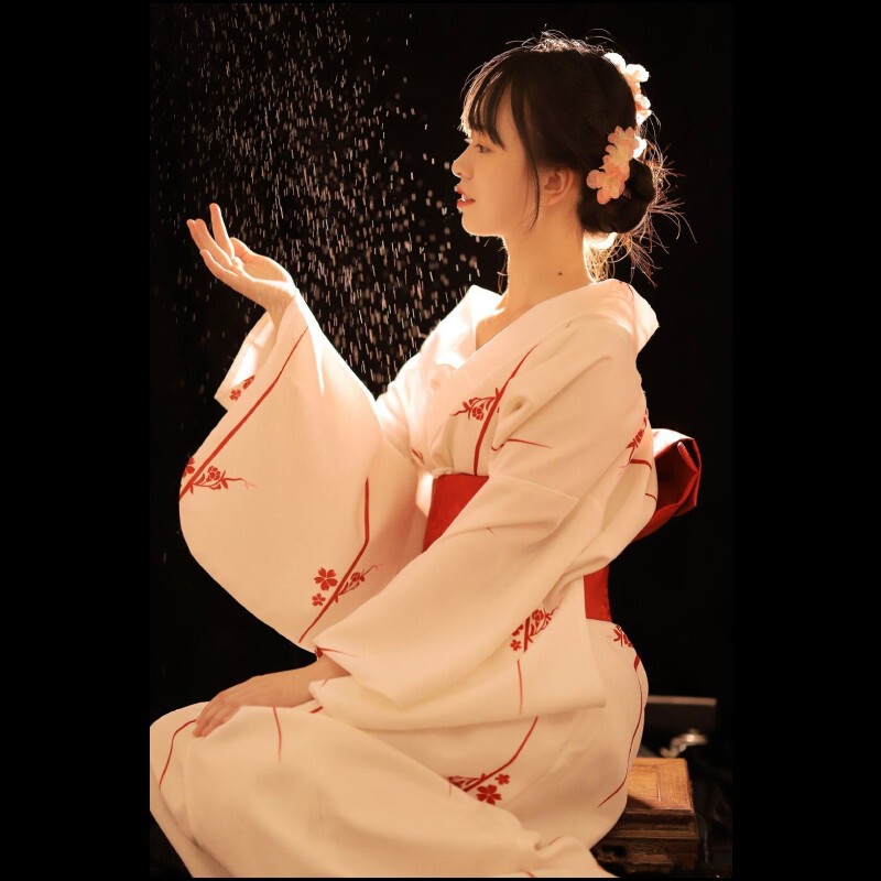 Divine Girl Kimono Female Traditional Improved Japanese-style Personal Photo Shooting dress Photo Studio Theme Photo Clothing