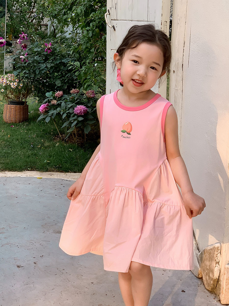 Summer dress with sleeves sleevless