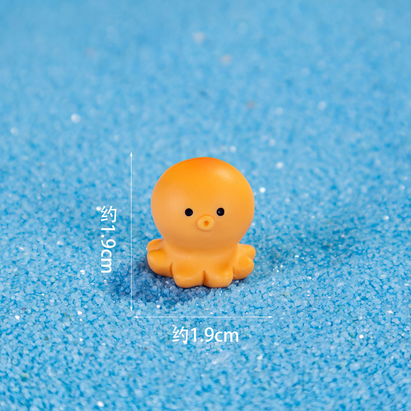 国境を越えた海洋動物カラフルなタコマイクロ風景樹脂 diy 工芸品小さなアクセサリー車の小さな装飾品|undefined