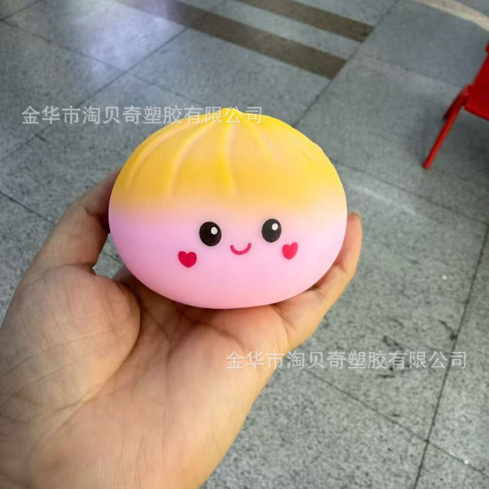 Pan descompreso pellizco juguetes divertidos prensando simulación de comida jugando pellizco harina descompreso bola set de vapor al por mayor