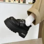 百搭小圆头增高厚底松糕鞋