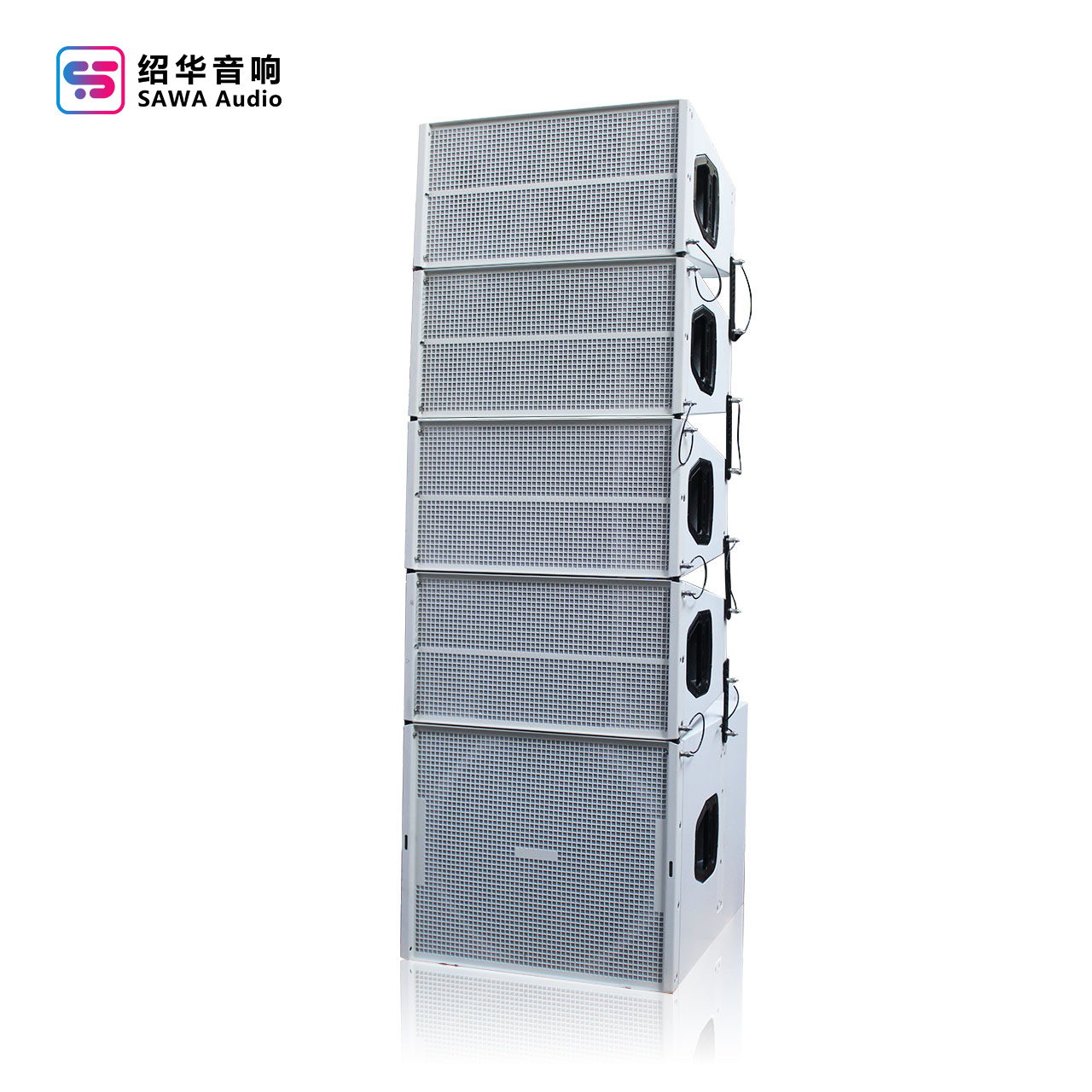 Altavoces de arreglo lineal duales de 10 pulgadas, sistema de sonido de arreglo lineal de audio profesional para escenarios de gran escala al aire libre, audio profesional personalizado