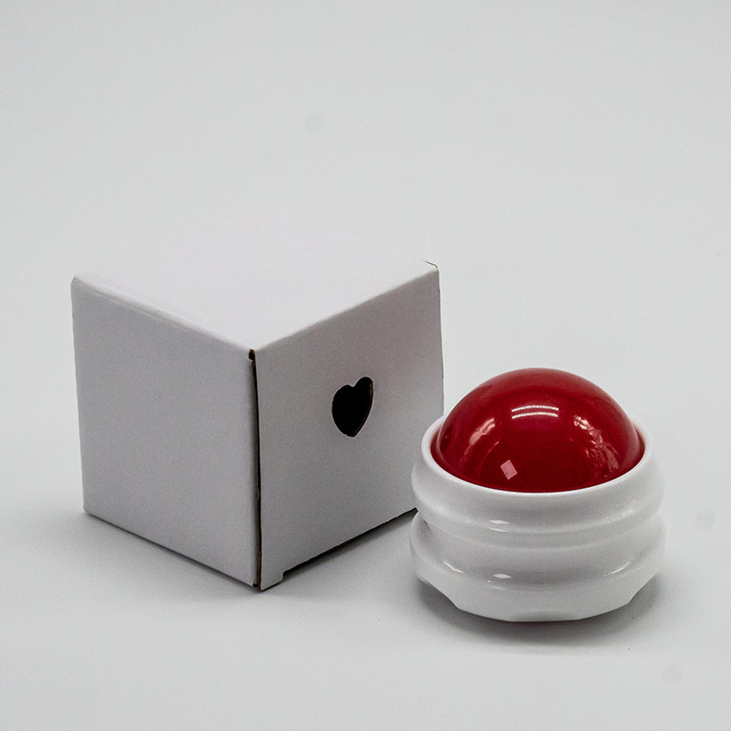 흰색 배경/빨간 공