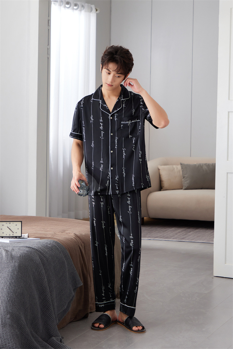 B0588 690K ĐỒ NGỦ NAM LINTDC NGẮN TAY CẢ BỘ 2 MÓN PHONG CÁCH HÀN QUỐC HỌA TIẾT HOA THỜI TRANG NAM ĐỒ NGỦ HOẶC MẶC NHÀ G02 SẢN PHẨM MỚI