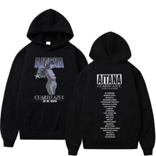 Aitanas Cuarto Azul Album 2025 Hot Sale Print Hoodie Men Wom
