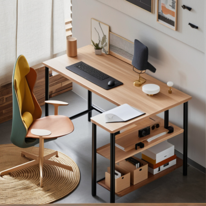Cross-Border L-Shaped Computer Desk for Home Use, Simple Bedroom Writing Desk, Desktop Corner Table, Study Desk, Small Corner Table