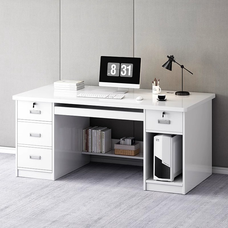 Mesa y silla de oficina combinación de mesa de jefe simple mesa de personal de oficina mesa de computadora de escritorio escritorio escritorio doméstico