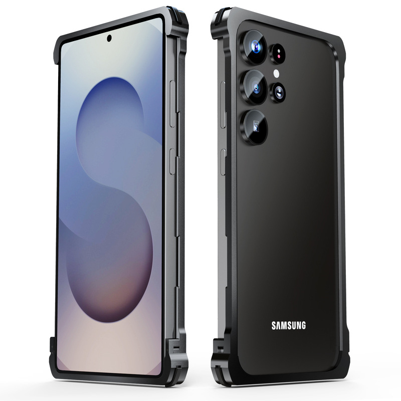 Samsung Galaxy S25Ultra 携帯電話ケースつや消し超薄型落下防止冷却ケース金属フレーム保護カバー|undefined