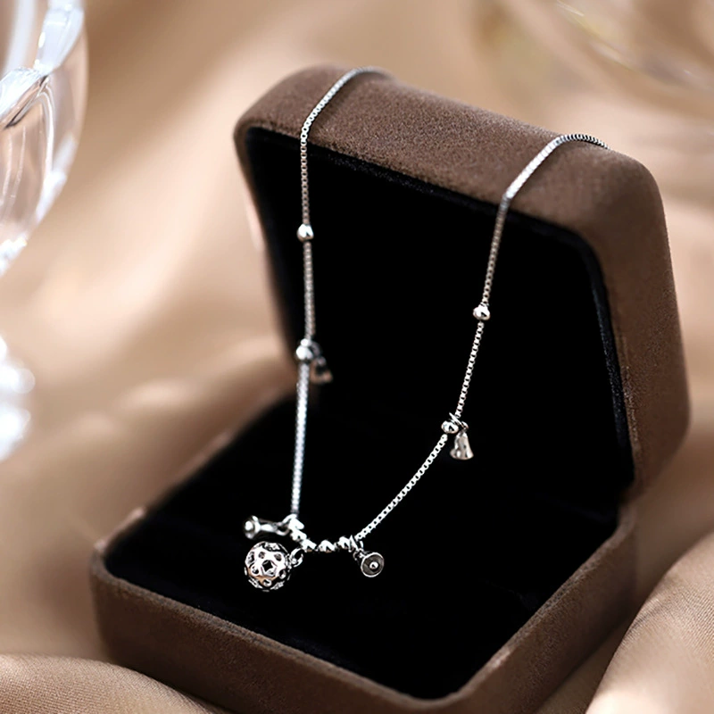 Анкле браслет, подвеска на день рождения, брендовая маленькая колокольчик, дизайн одно звено браслет, высокий стиль качества, тенденция сезона, стиль легкой роскоши