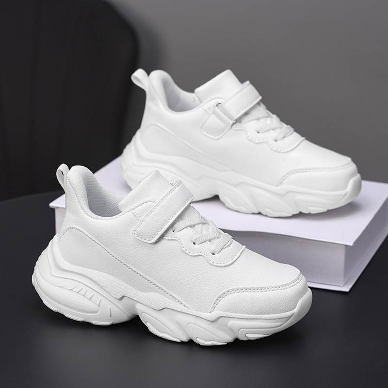 Zapatillas Deportivas con Velcro para Niños de Cuero Sintético Transpirables y Ligeras image 2