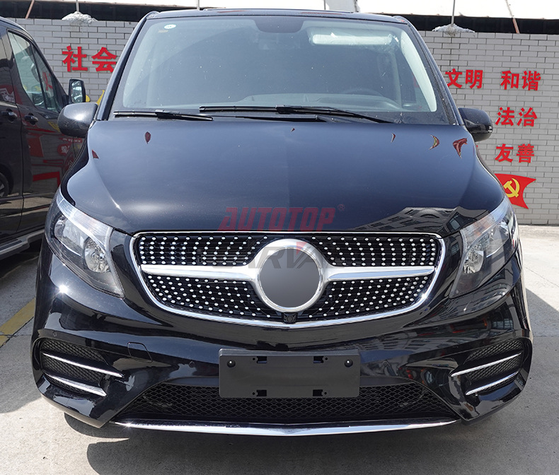 Suitable for Mercedes-Benz V-Class Vito Modified Parts to Change to Maybach Amg Front and Rear Bumper Grille Kit Source Manufacturer