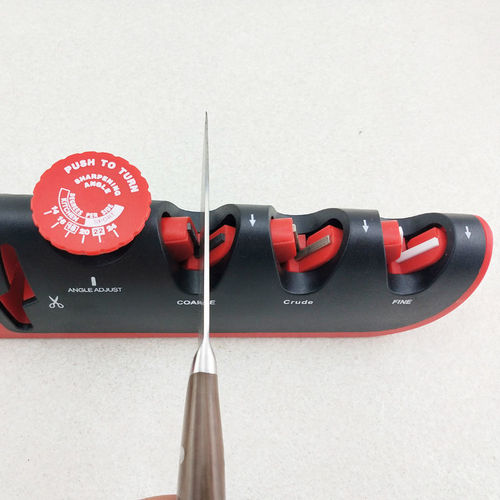 Household knife sharpener tungsten steel diamond sharpening tool kitchen adjustable angle whetstone four-stage quick knife sharpener