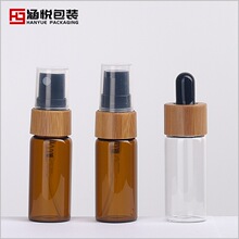 ��ľ���^�۱�ˮ�Dӡľ�y�ι��w5ml 10ml 15ml ͸����ɫ���ܲ���ƿ