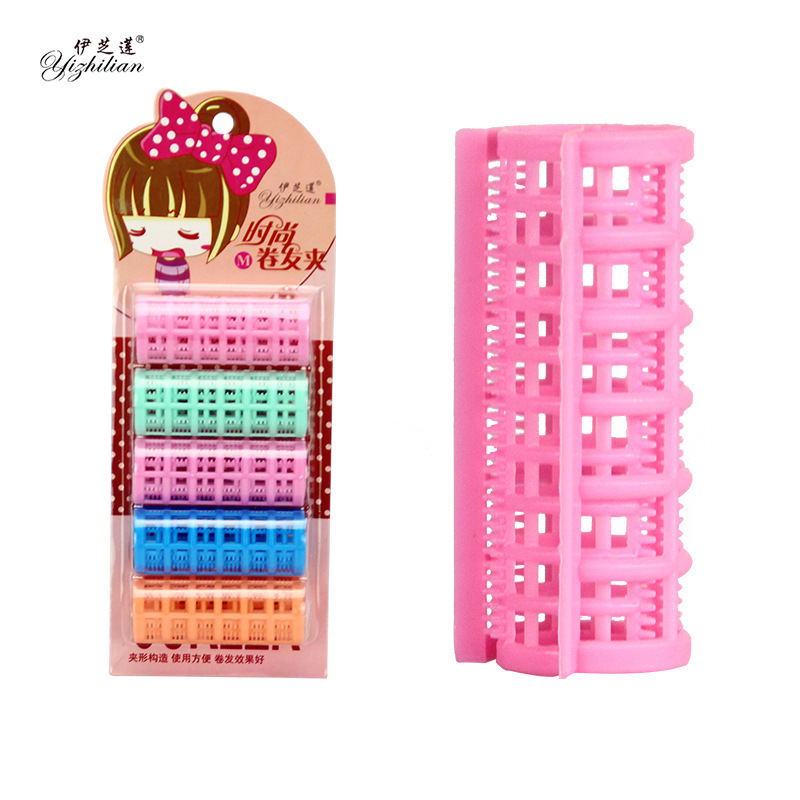 3 pieces of hair curling tube air bangs curling iron curling clip plastic clip styling hair reel hairdressing tool