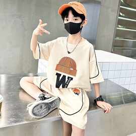 童装男童夏装套装2025新款中大童夏季薄款短袖儿童两件套衣服超酷