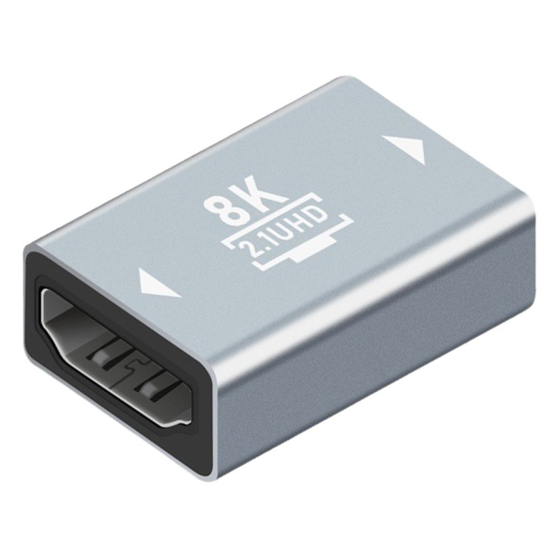 HDMI hembra a hembra Adaptador 8K macho a hembra 4K HD transmisión codo ángulo recto extensión conexión transmisión señal estable