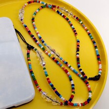 KKBEADŷ��������Ԫ�ز�ɫ����Ƭб�糤���ֻ���ins��Ů�Ҽ���